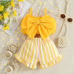 Yellow Bow 2-Pc Set