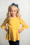 Mustard Ruffle Shirt