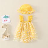 Yellow Daisy Dress & Sunhat