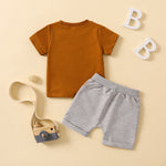 Little Dude Short-Sleeve Set - Camel