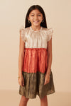 Girls Shimmery Chiffon Dress