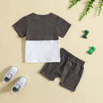 Grey/Cream Colorblock Set