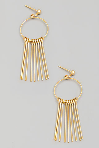 Gold Key Earrings
