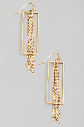 Gold Framed Earrings