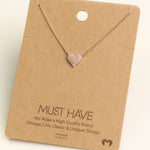 Mini Heart Charm Necklace