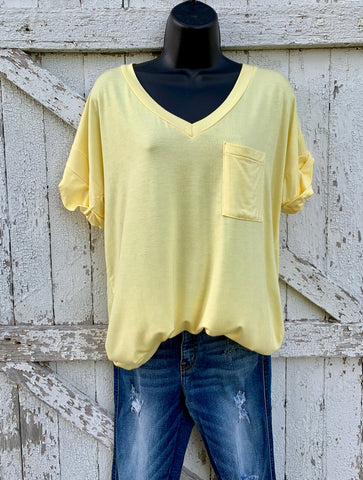 Yellow Loose-Fit Tee