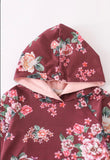 Maroon/Pink Floral 3-Pc Set