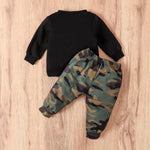 2-Pc Camouflage Sweatshirt Set