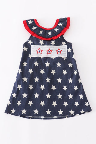 Blue Star Smocked Dress