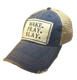 "Wake. Pray. Slay." Trucker Hat