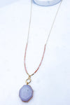 Natural Stone Toggle Necklace