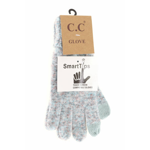 Soft Ribbed CC Knit Glove